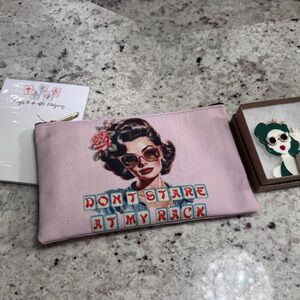 NWT Mahjong Gift Set Pouch, Note Paper, Pin